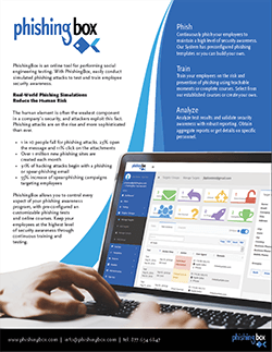 Phishing Simulator Brochure
